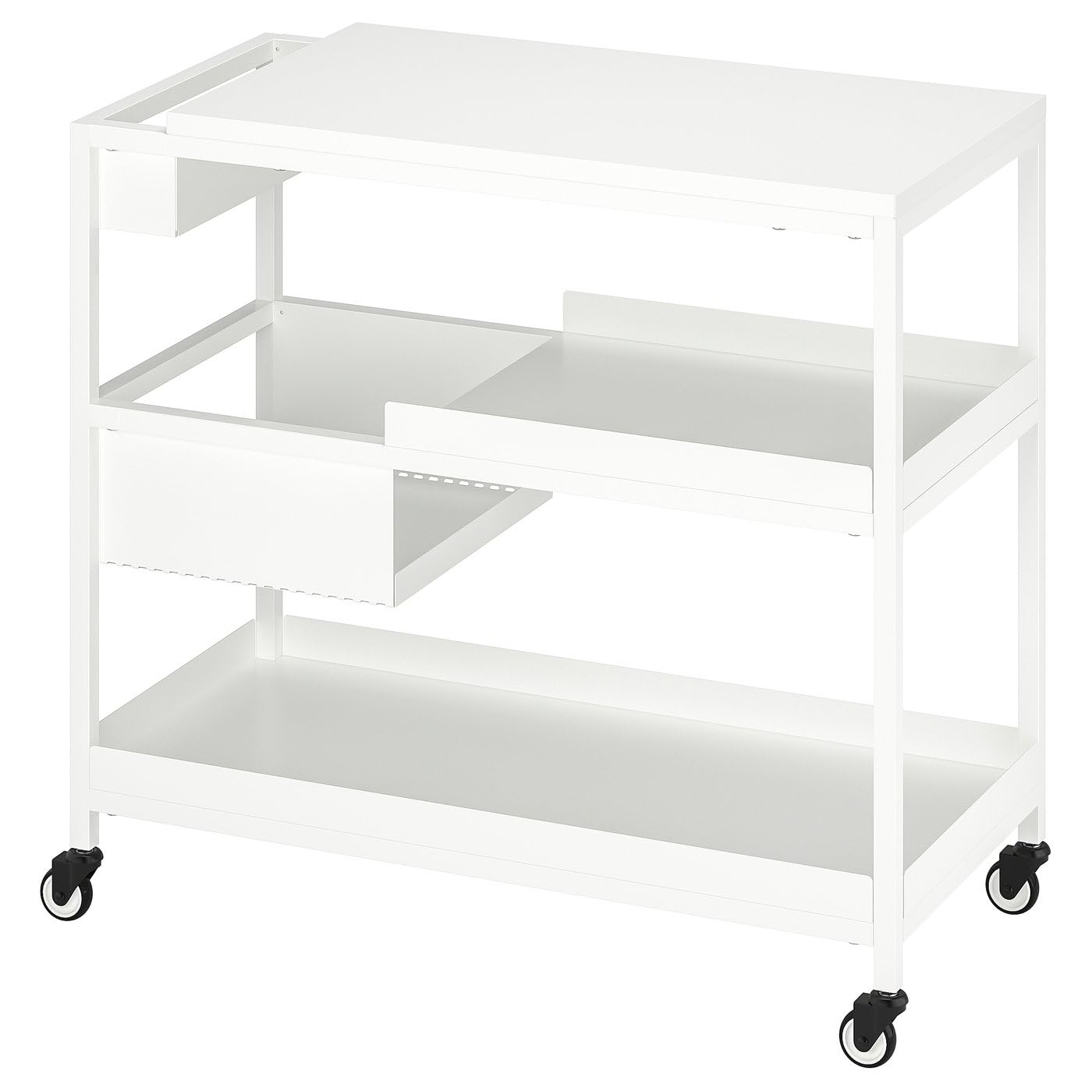 【極美品】IKEA TROTTEN トロッテン　ワゴン　キャスター付き Amazon.co.jp: TROTTEN トロッテン ワゴン - ホワイト 80x40 cm